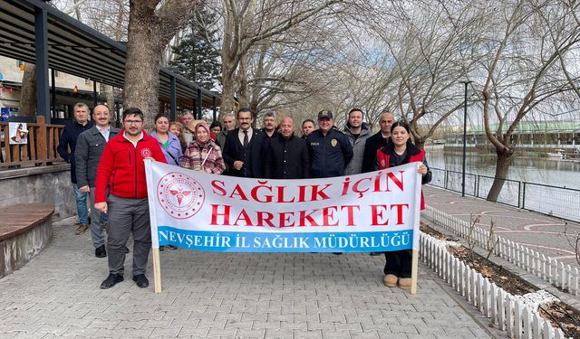 Avanos'ta "Sağlık İçin Hareket Et" Temalı Yürüyüş Gerçekleştirildi