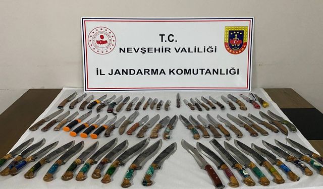 Nevşehir'de 66 Adet Bıçak Yakalandı