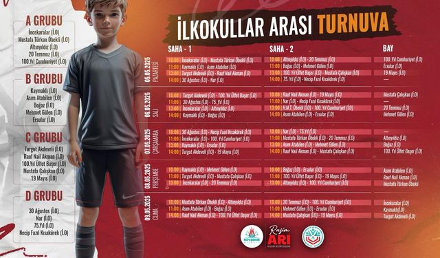 Nevşehir’de İlkokullar Arası Futbol Turnuvası Heyecanı