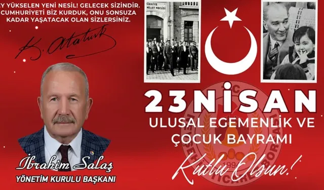 NTB Başkanı Salaş’dan 23 Nisan mesajı