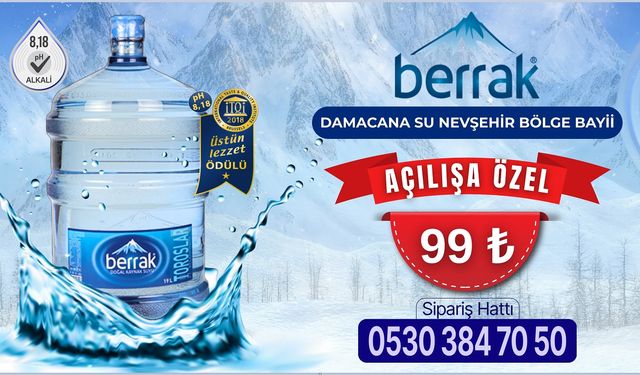 Temiz Geleceğin Anahtarı Berrak Damacana Su Şimdi Nevşehir'de