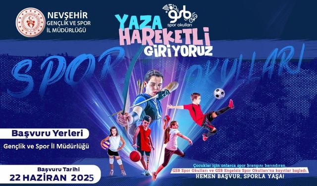 Nevşehir'de Ücretsiz GSB Spor Okulları Kayıtları Başladı