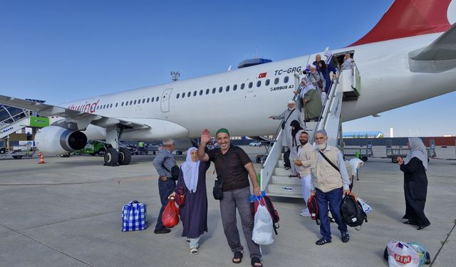Nevşehir'in ilk hacı kafilesi kutsal topraklardan döndü