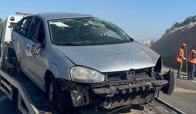 Nevşehir'de otomobil takla attı: Anne öldü, bebeği yaralı