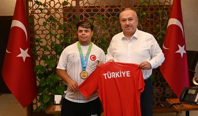 Vali Fidan’dan Avrupa Şampiyonu Ramazan Ünlü’ye Tebrik