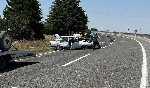 Hacıbektaş yolunda kaza: 2 yaralı