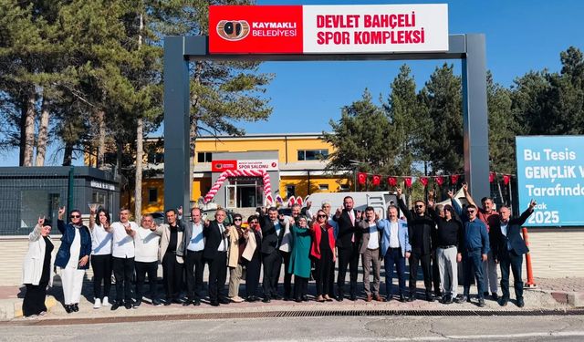 Kaymaklı’da Devlet Bahçeli Spor Kompleksi Açıldı