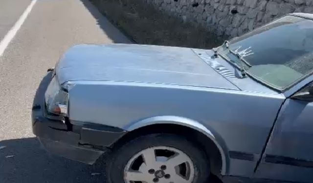 Nevşehir’de Fren Yapan Araç Kazaya Sebep Oldu