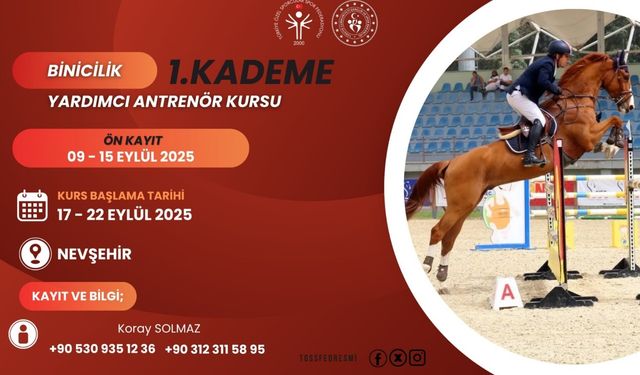 Nevşehir’de Binicilik Yardımcı Antrenör Kursu Başladı