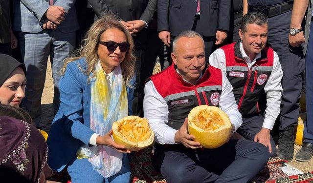 Nevşehir'de Çerezlik Kabak Hasadı Yapıldı