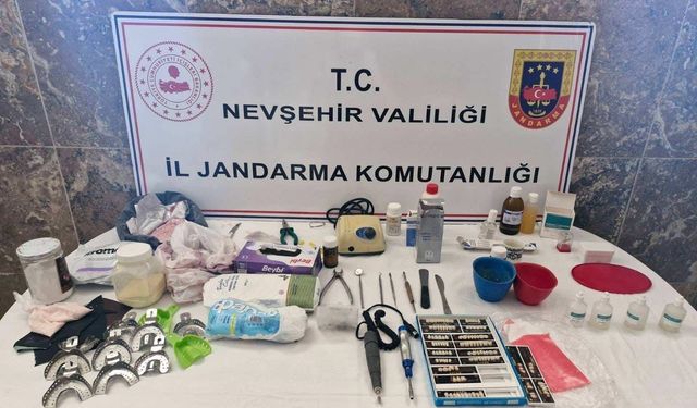 Nevşehir’de Sahte Diş Malzemeleri Ele Geçirildi