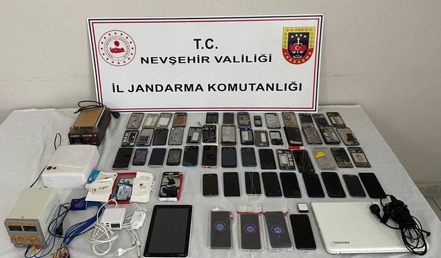 Nevşehir’de Kaçak Telefon Operasyonu