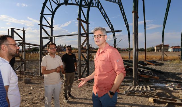 Derinkuyu Spor Kompleksi’nde Çalışmalar Tüm Hızıyla Sürüyor