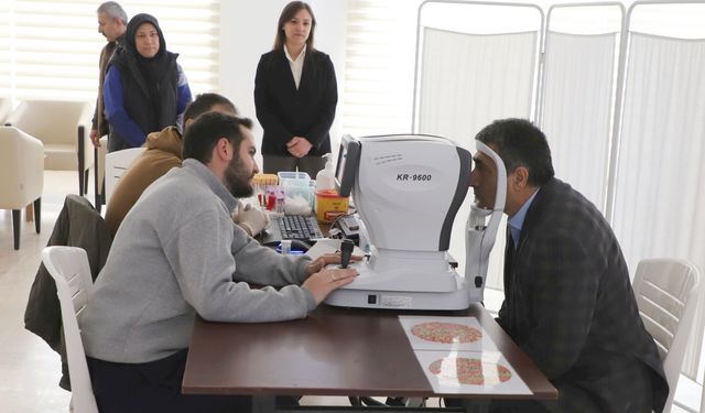 Rektör Prof. Dr. Semih Aktekin Sağlık Taramasına Katıldı
