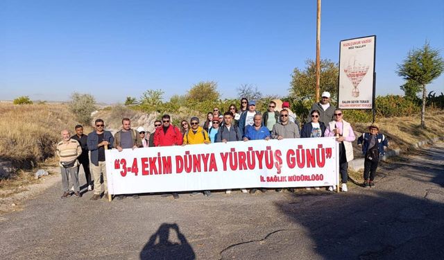 Nevşehir’de Sağlıkçılardan Dünya Yürüyüş Günü Etkinliği