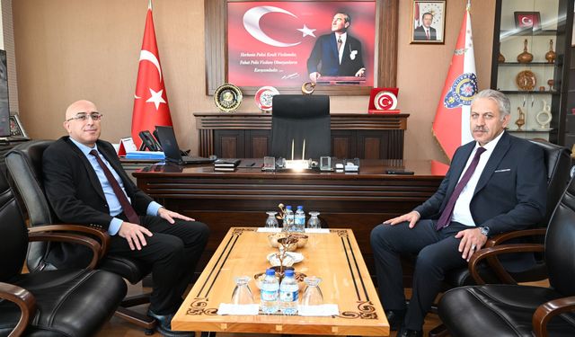 Vali Yardımcısı Ramazan Yıldırım’dan Emniyet Müdürü Karaman’a Ziyaret