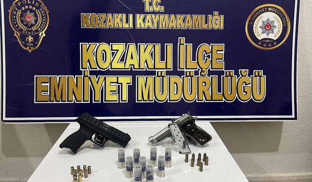 Nevşehir'de Alkollü Sürücünün Aracından Silah Çıktı