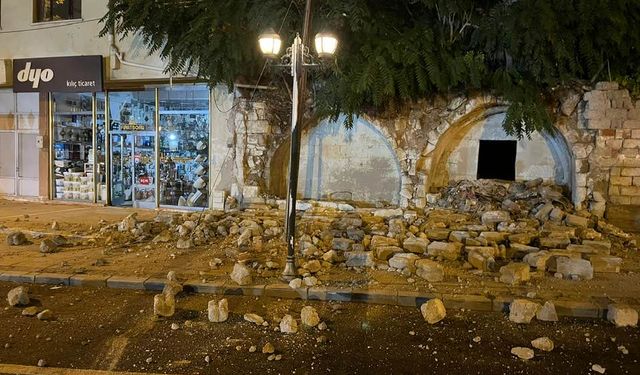 Avanos’ta Eski Binada Çökme Meydana Geldi