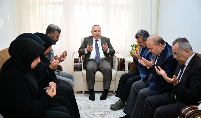 Vali Fidan, Afşar Ailesine Taziye Ziyaretinde Bulundu