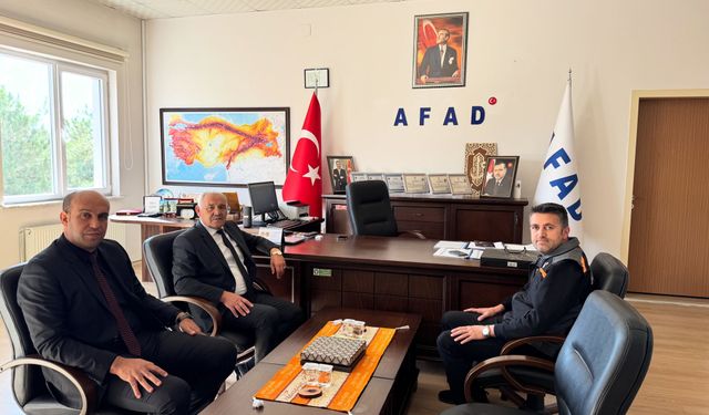 Nevşehir Esnaf Odaları Birliği’nden AFAD İl Müdürü Tokgöz’e Ziyaret