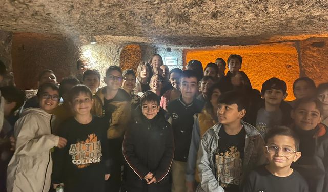 Altınyıldızlı 5. Sınıflar Kaymaklı Yeraltı Şehrinde