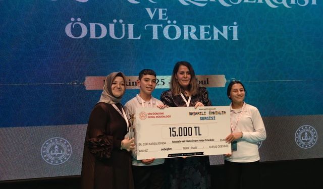 “İmam Hatip Okullarının 74. Yılında Başarılı Örnekler Sergisinde Türkiye Derecesi”