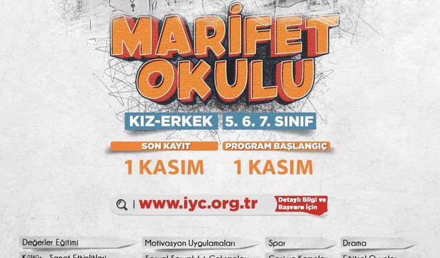 Marifet Okulu’nda Kayıtlar Başladı!