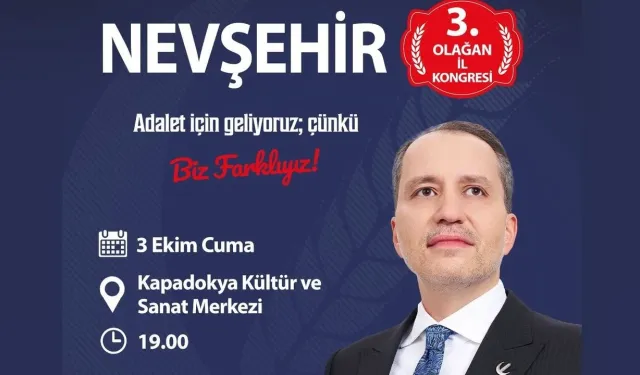 Dr. Fatih Erbakan’ın Nevşehir Programı Belli Oldu