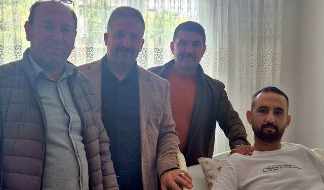 Nevşehir MHP’den Ülkü Ocakları Başkanı Ceylan’a Geçmiş Olsun Ziyareti