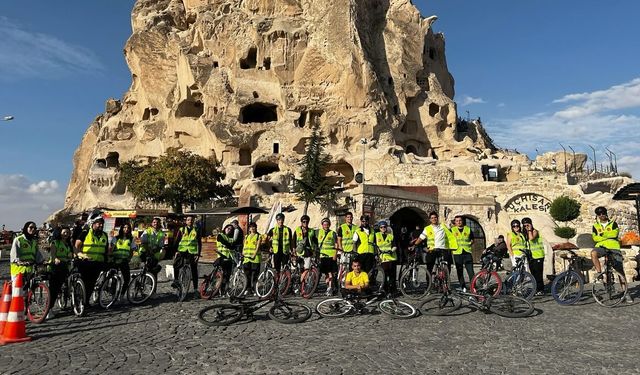 NEVÜ Bisiklet Kulübü’nden Uçhisar Turu