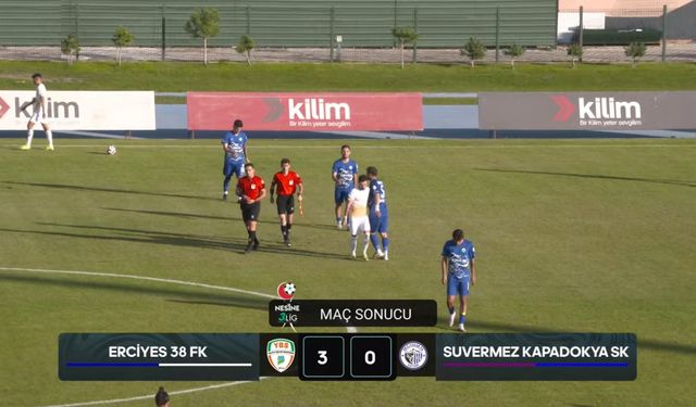 Suvermez Kapadokyaspor Kayseri'de Mağlup Oldu: 3-0