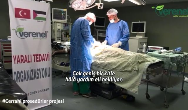 Verenel Derneği’nden Gazze’de Yaralı Tedavi Organizasyonu