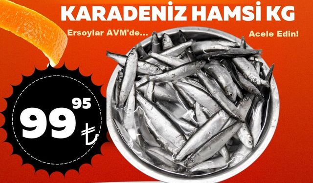 Nevşehir Ersoylar AVM’de Hamsi kapış kapış gidiyor