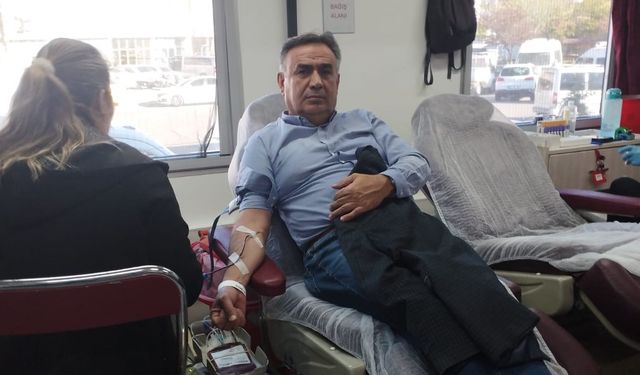 Ürgüp’te Mustafa Komiser'den 53. Kan Bağışı