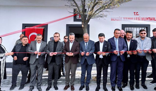 Bekdik Mahallesi’nde Muhtarlık Binası Açıldı