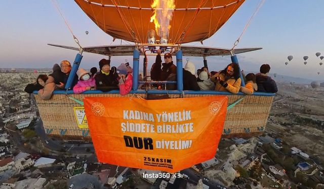 Kapadokya'da Kadına Şiddete Karşı Güçlü Mesaj