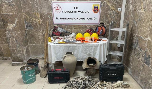 Ürgüp’te Kaçak Kazı Yapan 3 Şüpheli Yakalandı