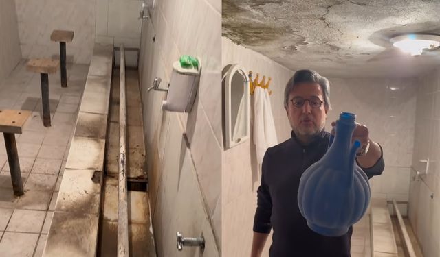 Kapadokya’da mescit abdesthanesi görüntüleri tepki topladı