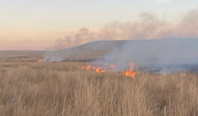 Yakatarla köyü’ndeki yangın söndürüldü
