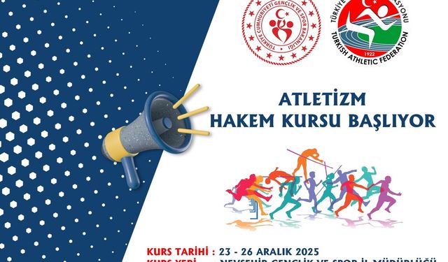 Nevşehir’de Atletizm Hakem Kursu Başlıyor