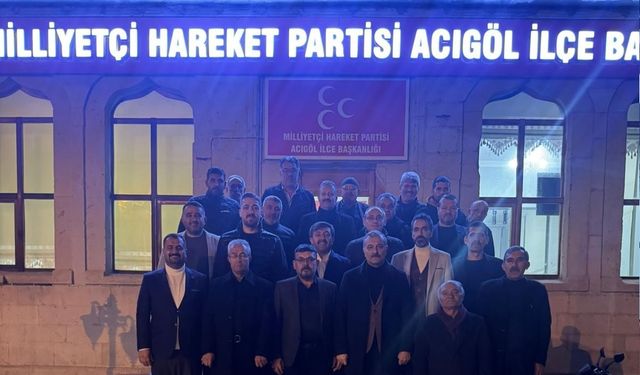 MHP Nevşehir İl Teşkilatı Aralık Ayı Toplantısını Acıgöl’de Yaptı