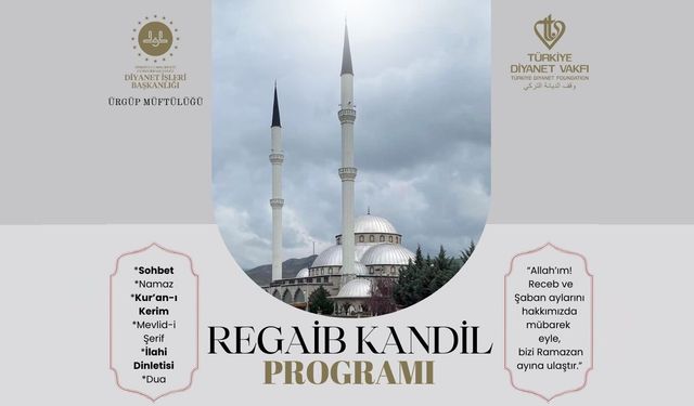 Ürgüplüler Regaip Kandili’nde Buluşuyor
