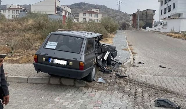 Nevşehir’de Galericiler Sitesi Yolunda Kaza