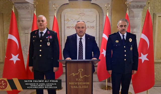 Nevşehir’de Emniyet ve Jandarmadan 2025 Güvenlik Raporu