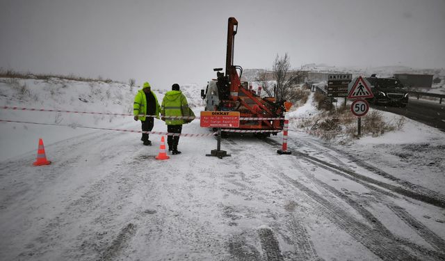 Nevşehir’de Karla Mücadelede Tam Seferberlik: 5 Ekip Görevde