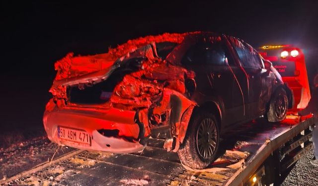 Nevşehir Kozaklı'da Otomobil Takla Attı