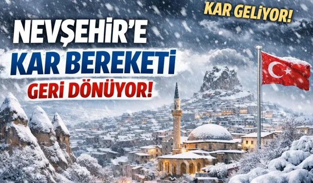 Nevşehir Çevrelerinde Kuvvetli Yağış!