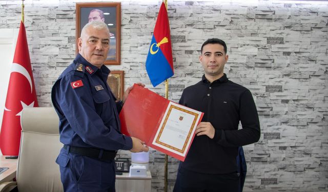 Nevşehir'de Görevini Tamamlayan Mehmetçiğe Takdir Belgesi