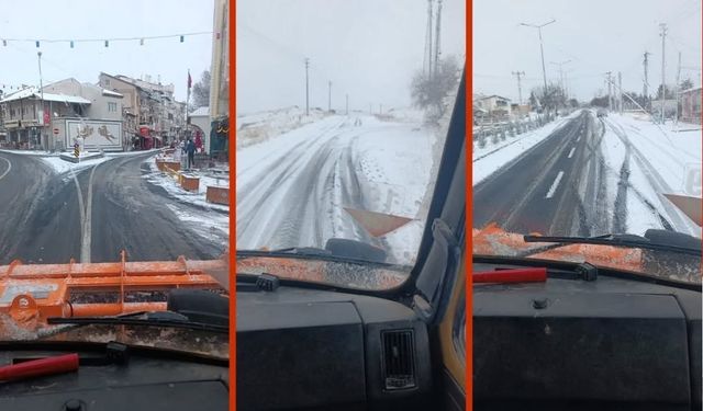 Avanos Yeni Yılı Yoğun Kar Yağışıyla Karşıladı