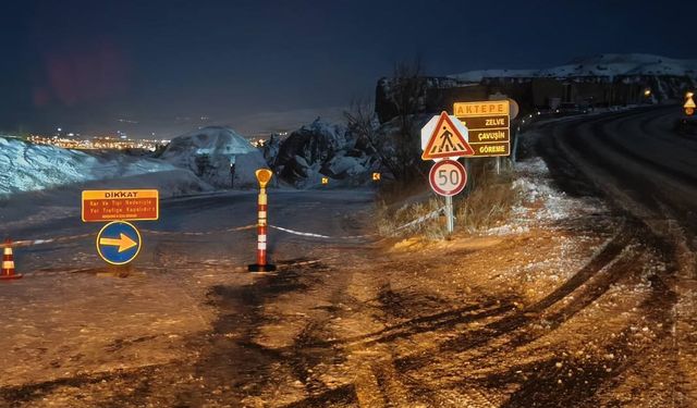 Nevşehir’de Devrent ve Başdere Yolları Trafiğe Kapatıldı